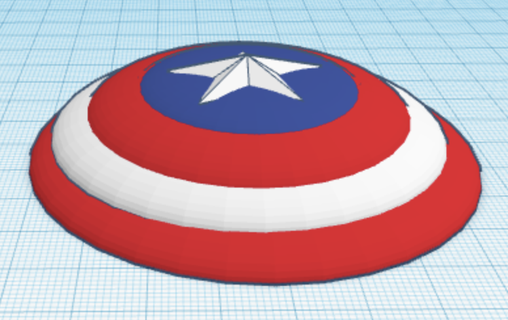 Capitano America scudo cap steve rodger meraviglia 3d print model - Mito3D