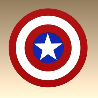 Capitano America scudo meraviglia America's Vendicatori portachiavi logo stella 3d print model - Mito3D