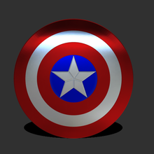 captain america shield 3d print model - Mito3D