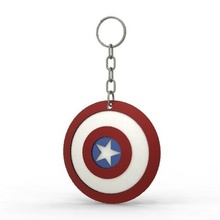 captain america shield keychain key ring marvel comics 3d print model - Mito3D