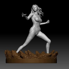 o capitão marvel a arte mulher jannie personagem 3dprin escultura 3d print model - Mito3D