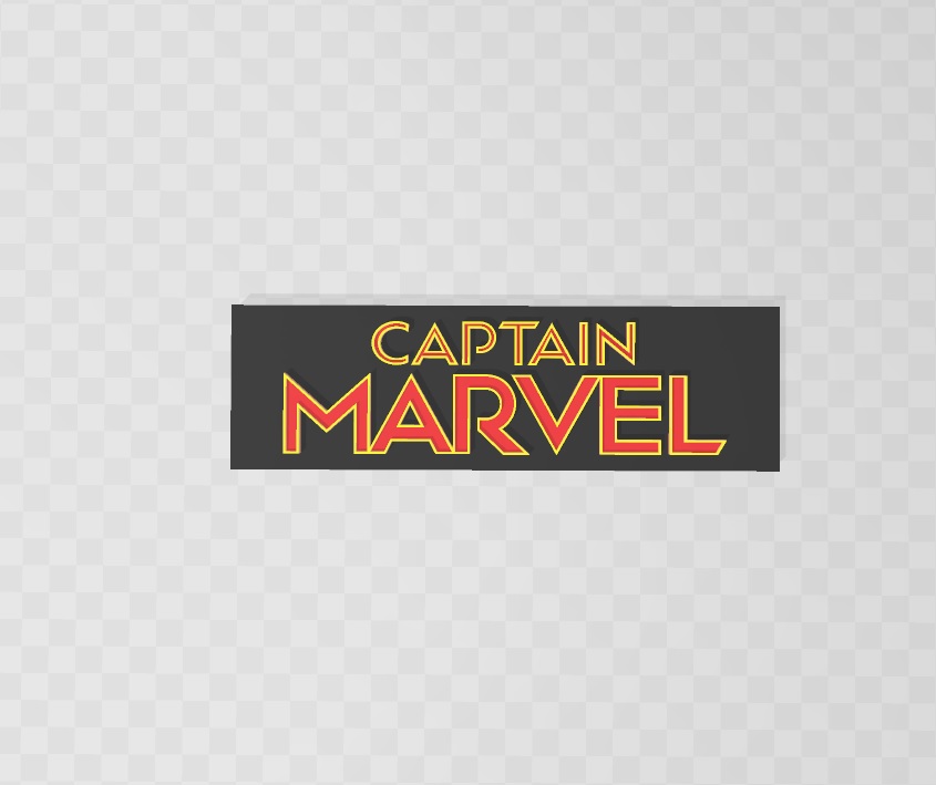 capitão maravilha logotipo quadrinho vigarista super Heróis 3D print model - Mito3D