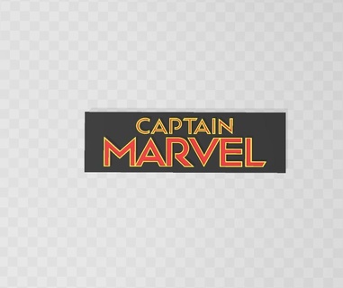 Kaptan hayret logo komik con Süper kahramanlar 3d print model - Mito3D