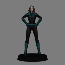 captain marvel suit kree - 3d print captainmarvel caroldanvers mcu carol danvers marvelcinematicuniverse low poly 3d print model - Mito3D
