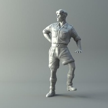 captain miniature ii world war 3d print model various army captains character characters figure figurines germen human humanoid military miniatures officer people soldier statue uniform 3d print model - Mito3D