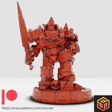 Capitano morgulas robot tavolo warhammer 40k dnd draghi mecha fdm miniatura serbatoio rpg 3d print model - Mito3D