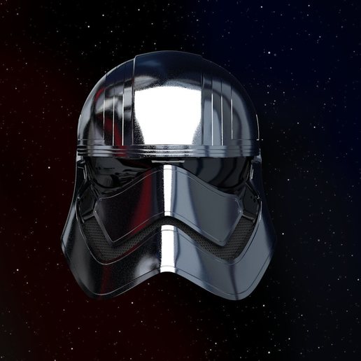 el capitán phasma casco varios despierta fuerza jedi por último 8 7 episodio chrome stormtrooper orden en primer lugar guerras estrella 3D print model - Mito3D