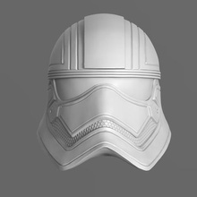 il capitano phasma casco fan art 3d modalità di stampa star wars storm trooper starwars film 3d print model - Mito3D