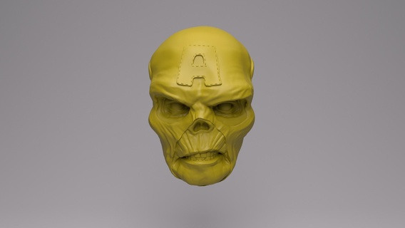 capitaine rouge crâne merveille légendes jouet sculpter action figure Logan Amérique 3d print model - Mito3D