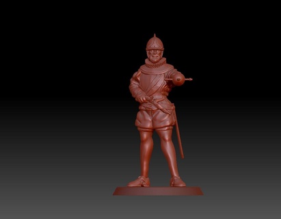 captain tercios Art soldier spain legionary third history 3d print model - Mito3D