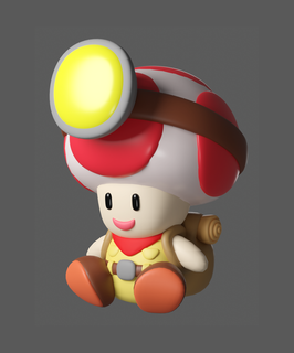 Capitano rospo Mario bros nintendo 3d print model - Mito3D
