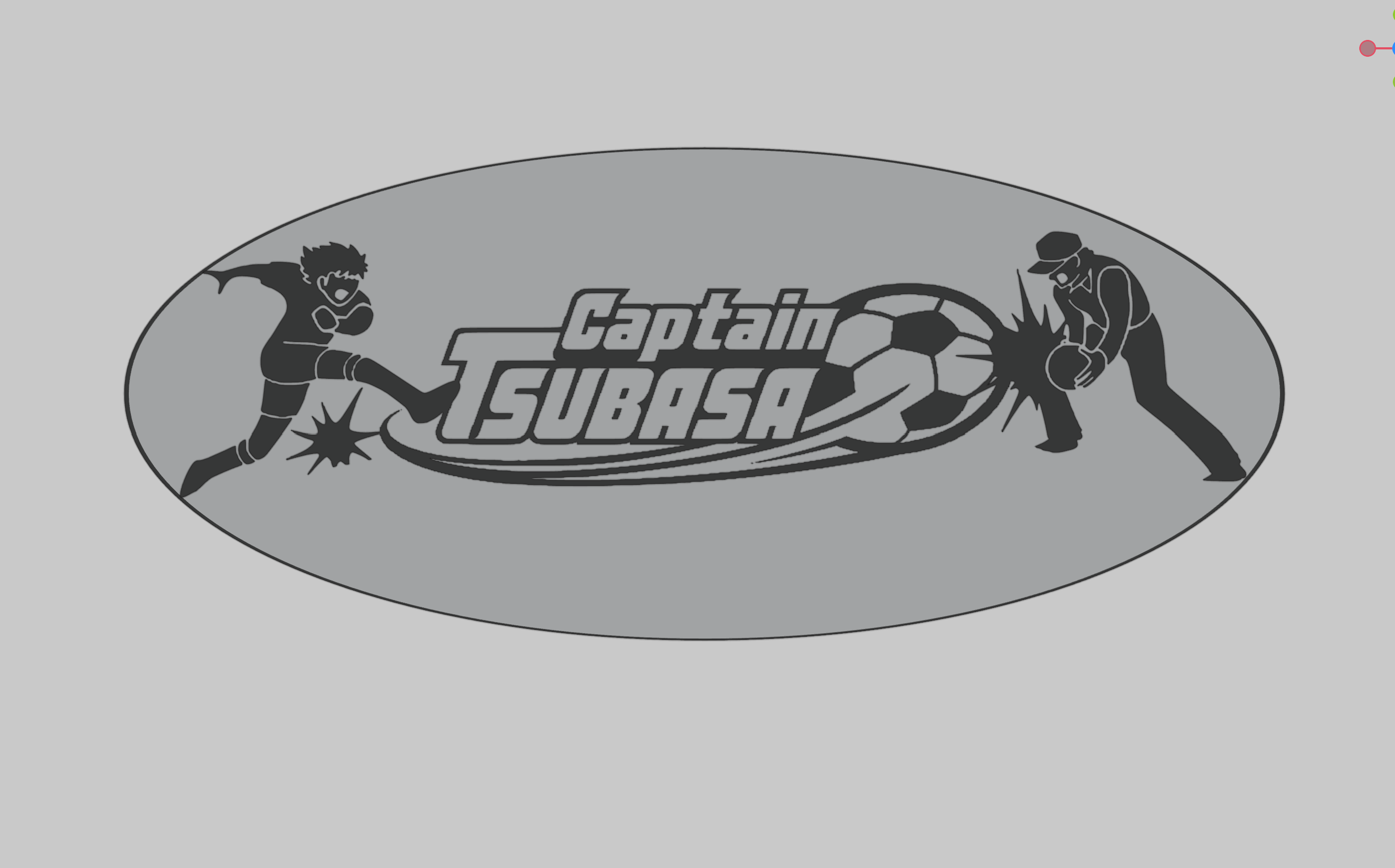 captain tsubasa fanart logo Various olive and tom 3D print model - Mito3D