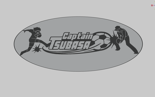 capitán tsubasa arte fan logo aceituna tom 3d print model - Mito3D