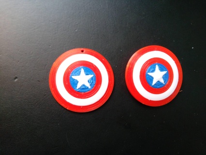 captian america shield another one captain america trailer captian america avengers button shield  3d print model - Mito3D