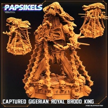 captured gigerian royal brood king 3d print model - Mito3D