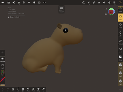 Capybara mignonne animal art décoration ami rongeur 3d print model - Mito3D