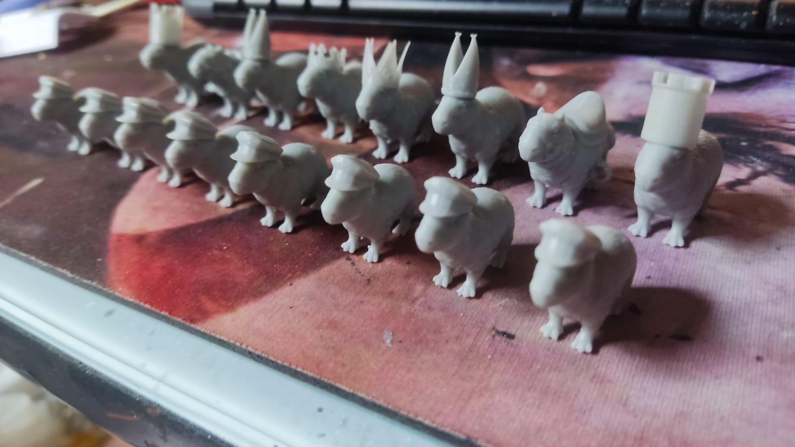 capybara chess pieces capybaras capivara 3D print model - Mito3D