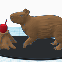 Capybara buvant camarade mode nordelta rongeur animaux rats Argentine buenos aires capybara mate3d 3d print model - Mito3D