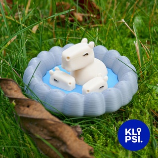capybara hot water basin - figurine 01 3d print model - Mito3D