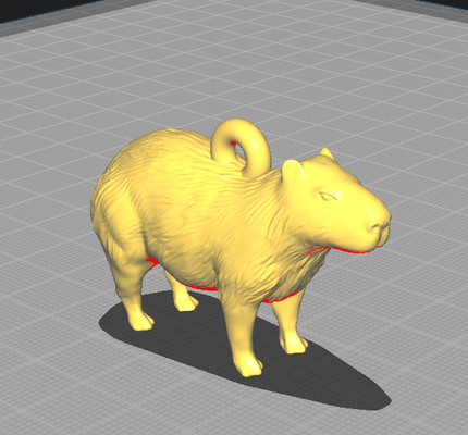 capybara schlüsselbund ohrringe schmuck kap cappy wasserschwein ohrring 3d print model - Mito3D