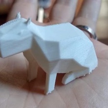 capybara low poly vari animale giocattolo 3d print model - Mito3D