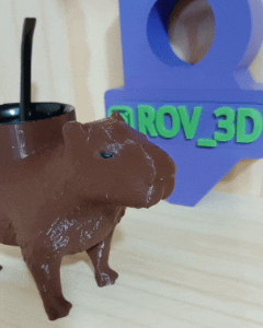 Capybara camarade gourdes Argentine argentin animal 3d print model - Mito3D