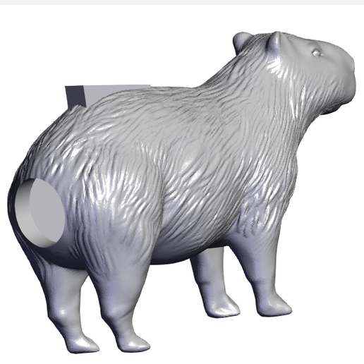 capybara piggy bank 3D print model - Mito3D