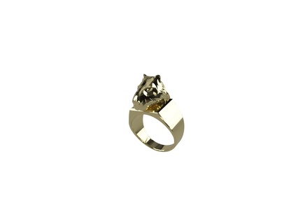 capibara anillo argentina animal nacional joyería joya anillos fama dinero 3d print model - Mito3D