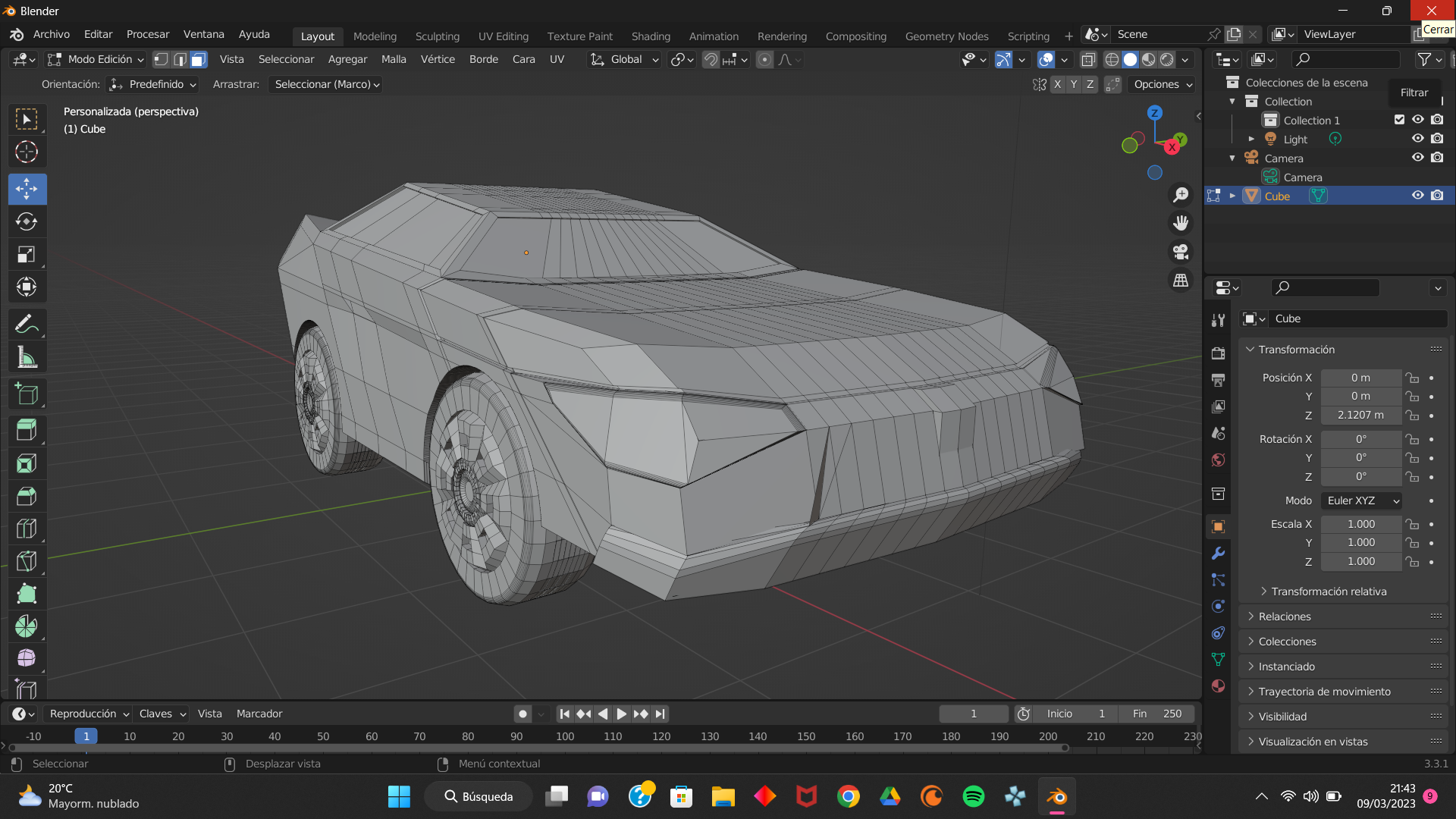 car Art batmobile rocket league fast and furious 3D print model - Mito3D