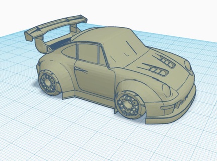 voiture Porsche 3d print model - Mito3D