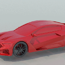 voiture + roues conception modèle fabrication aérodynamisme 3d print model - Mito3D
