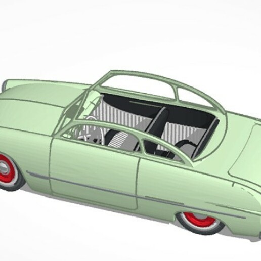 car 1950 3D print model - Mito3D