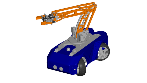 car arm robot - gripper robotic hand 3d print model - Mito3D
