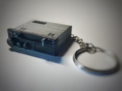macchina Audio Vintage portachiavi chiave squillare 80's giocattolo 3d print model - Mito3D