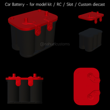 car battery - model kit rc slot custom diecast optima revell amt fox body plastic tamiya aoshima 3d print model - Mito3D