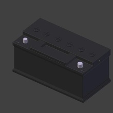 Auto-Batterie verschiedene Schlagzeug automotive Modell pub 3d print model - Mito3D