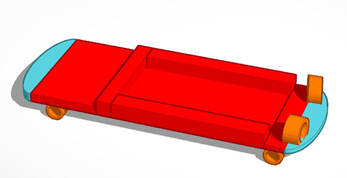 Wagen Körper Motor Ventilator angetrieben 3D print model - Mito3D