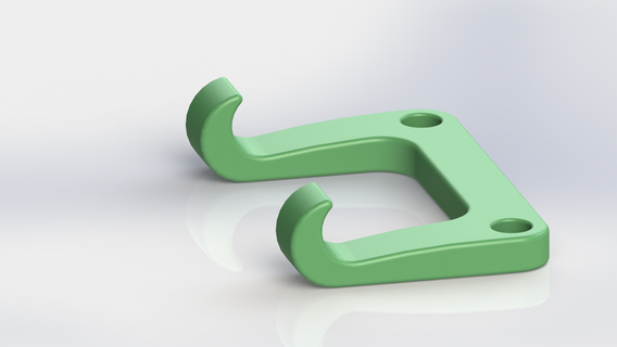 car chair hooks holder useful tool bag 3d print model - Mito3D