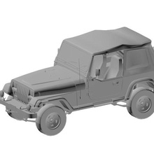 car concept-jeep wrangler 3d model fbx obj stl transport game art character unreal free person rig rigged animated blender max cinema 3d print model - Mito3D