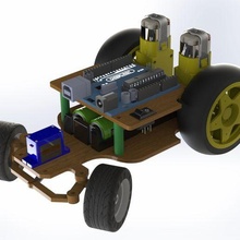 Wagen kontrolliert Arduino Roboter Werkzeug Gadget Arm Unterstützung Spielzeug Benutzerdefiniert Elektronik Labor Kit Student 3d print model - Mito3D