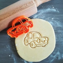 car cookie cutter fun baking dough shape kitchen bake cookies speculoos 3d print model - Mito3D