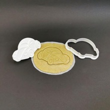 car cookie cutter pad ladybird biscuit shortbread tidy up cutting paste kitchen patisserie cake 3d print model - Mito3D
