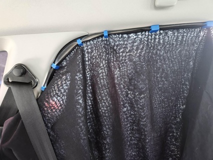 car curtain camping sleep sleeping privacy privat door 3d print model - Mito3D