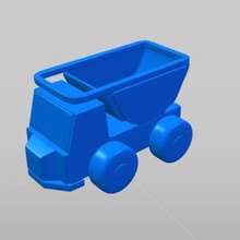 Auto dump truck Spielzeug Kunst 3d print model - Mito3D