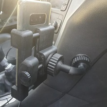 car holder universal smartphone phone gadget support vehicle kneecap articulation samsung iphone xiaomi huawei 3d print model - Mito3D