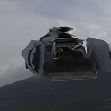 macchina hovercraft nave 3d modello tech sci fi guerra 3d print model - Mito3D