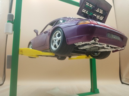 voiture ascenseur 1 18 diorama Jeu jack facile rc garage 3d print model - Mito3D
