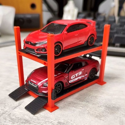 voiture ascenseur 1 64 jeu carlift roues chaudes majorette minigt 164 échelle diorama figure voitures collection 3d print model - Mito3D