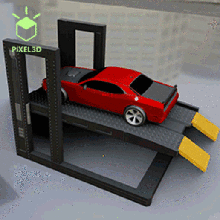 car lift die-cast maisto rc garagee diorama elevator hot-wheels matchbox majorette tomica 3d print model - Mito3D