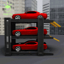 carro lift quente rodas hot wheels majorette tomica carros exibição caso bainha modular die cast elevador garagem oficina diorama 3d print model - Mito3D
